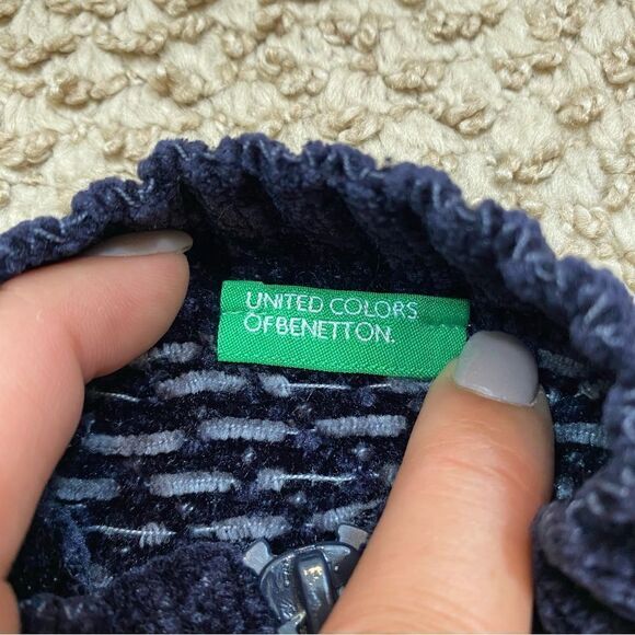 United Colors of Benetton Blue Full Zip Cardiagn Size 1-2 Years‎ - Picture 4 of 8